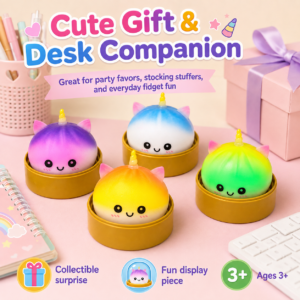 Dumpling Squishy Toy – Soft Sensory Stress Relief Toy