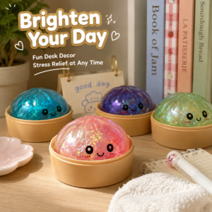 Giant Rainbow Squishy Dumpling Toy – Large Stress Relief Sensory Ball Set