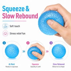 Maltose Texture Slow Rise Ball Stress Relief Toy for Children with ADHD - Wholesale
