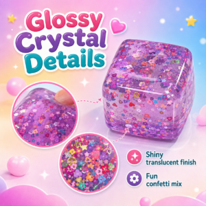 Maltose Fruit Cube Squishy Toy – Soft 3D Sensory Stress Relief Toy