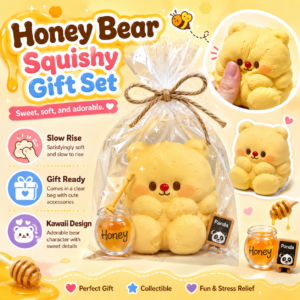 Plush Animal Keychain Set