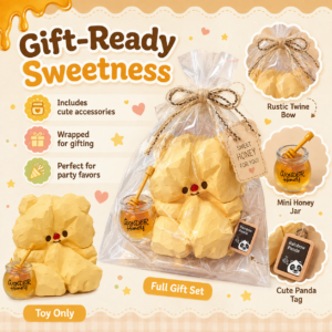 Plush Animal Keychain Set