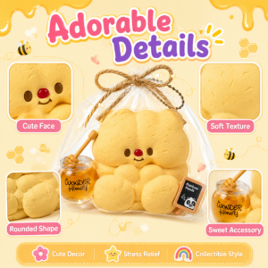 Plush Animal Keychain Set
