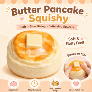Silicone Butter Muffin Squishy Toy