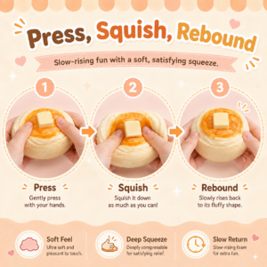 Silicone Butter Muffin Squishy Toy