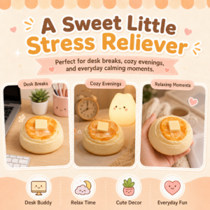 Silicone Butter Muffin Squishy Toy