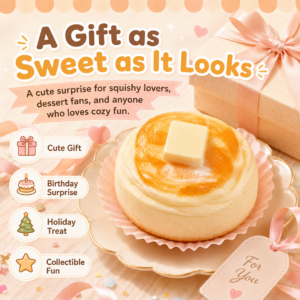 Silicone Butter Muffin Squishy Toy