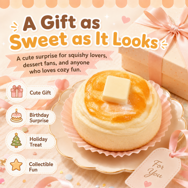 Silicone Butter Muffin Squishy Toy