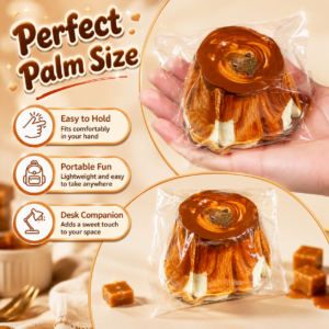 Caramel Pudding Squishy Toy