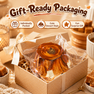 Caramel Pudding Squishy Toy
