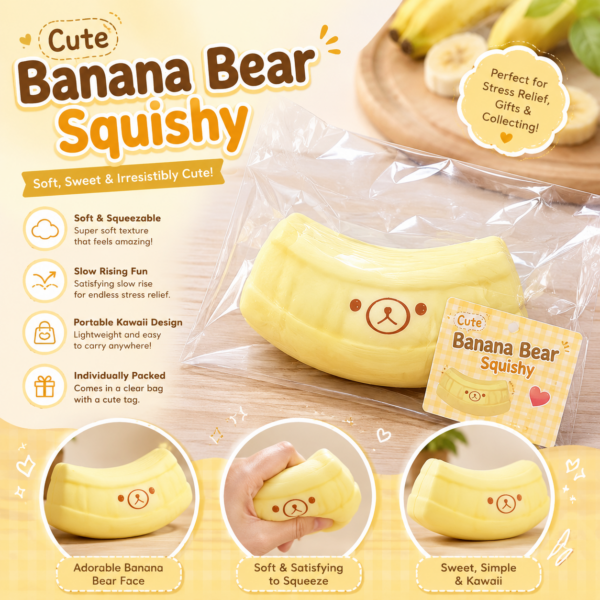 Silicone Banana Squishy Toy