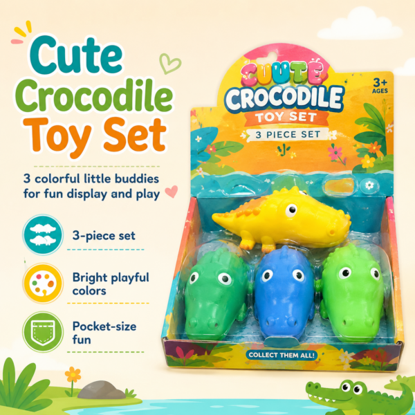 Giant Crocodile Squishy Toy – Large Sensory Stress Relief Fidget Toy