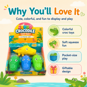 Giant Crocodile Squishy Toy – Large Sensory Stress Relief Fidget Toy