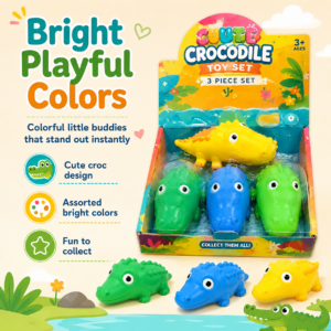 Giant Crocodile Squishy Toy – Large Sensory Stress Relief Fidget Toy