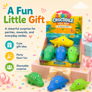 Giant Crocodile Squishy Toy – Large Sensory Stress Relief Fidget Toy
