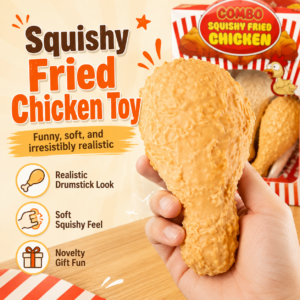 Chicken Drumstick Squishy Toy – Slow-Rising Sensory Stress Relief Fidget
