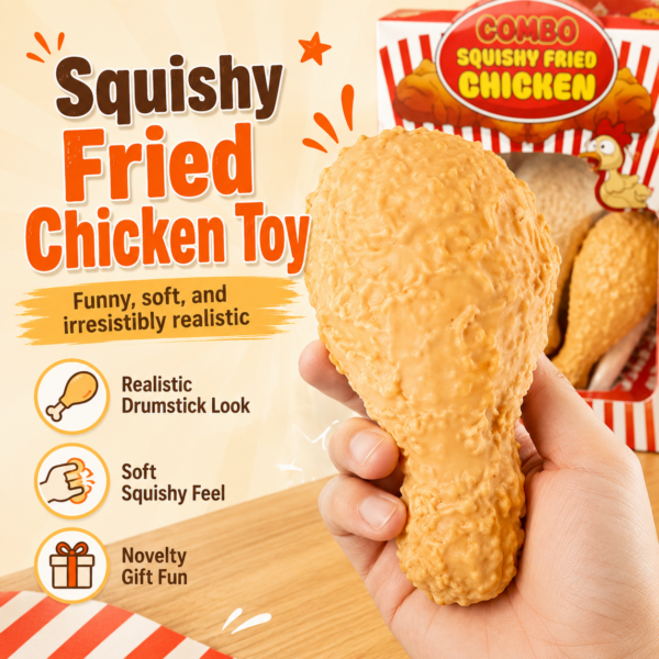 Chicken Drumstick Squishy Toy – Slow-Rising Sensory Stress Relief Fidget