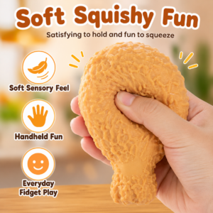 Chicken Drumstick Squishy Toy – Slow-Rising Sensory Stress Relief Fidget