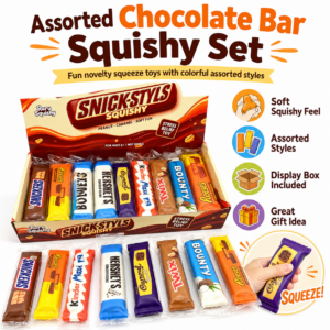 Chocolate Bar Squishy Toy Assortment