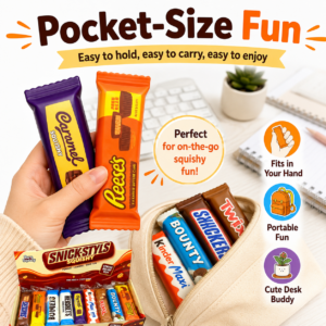 Chocolate Bar Squishy Toy Assortment