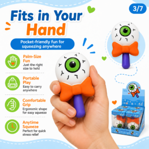 Eyeball Lollipop Squishy Toy Assortment