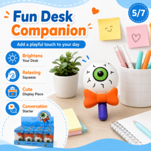 Eyeball Lollipop Squishy Toy Assortment