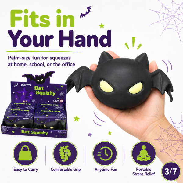 Halloween Bat TPE Squishy Toy Assortment