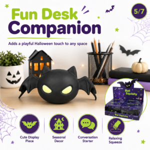 Halloween Bat TPE Squishy Toy Assortment