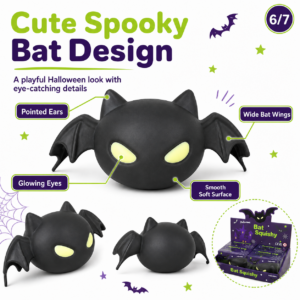 Halloween Bat TPE Squishy Toy Assortment