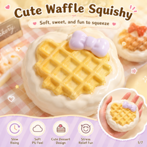 Kitty Waffle Squeeze Toy