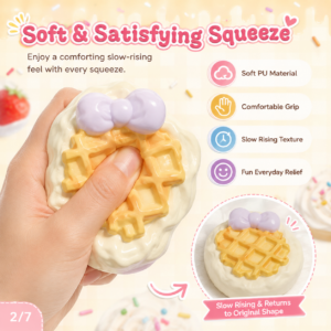 Kitty Waffle Squeeze Toy