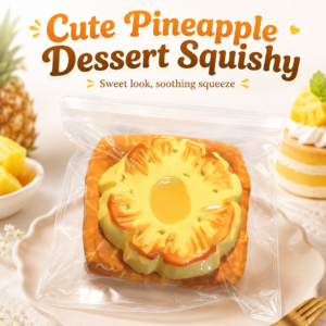 🍞 Squishy Pineapple Bun Pastry Toy – Realistic Bakery Fidget
