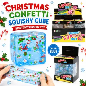 Christmas Maltose Ice Cube Squishy Stress Relief Toy