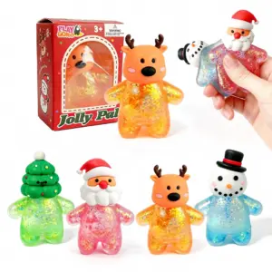 Christmas Santa Snowman Squishy Toy – Soft Sensory Stress Relief Toy Product Image