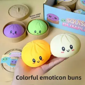 Dumpling Squishy Toy – Soft Sensory Stress Relief Toy Product Image