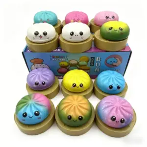 Gradient Dumpling Squishy Toy – Soft Sensory Stress Relief Toy