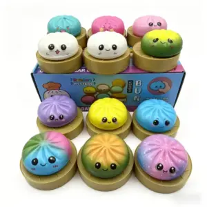 Gradient Dumpling Squishy Toy – Soft Sensory Stress Relief Toy Product Image