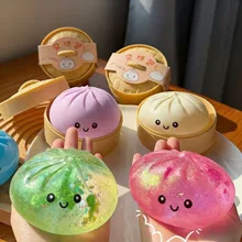 Halloween Glow-in-the-Dark Squishy Toy – Soft Sensory Stress Relief Bun Product Image