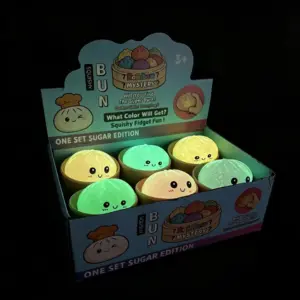 Halloween Glow-in-the-Dark Squishy Toy – Soft Sensory Stress Relief Bun Product Image