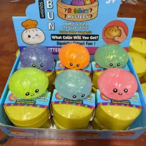 Halloween Glow-in-the-Dark Squishy Toy – Soft Sensory Stress Relief Bun Product Image