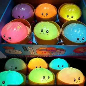 Halloween Glow-in-the-Dark Squishy Toy – Soft Sensory Stress Relief Bun Product Image