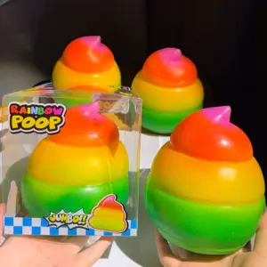 Giant Rainbow Poop Squishy Toy – Soft Slow-Rising Sensory Stress Relief Toy Product Image