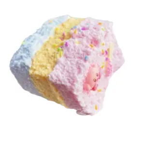 Food-Grade Silicone Squishy Toy – Realistic Bread Toast Shape Stress Relief Fidget Product Image