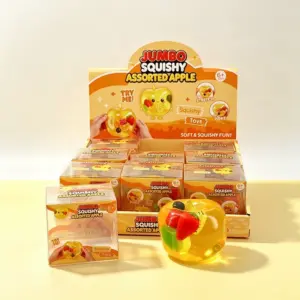 🍓🍊 Fruit Ice Cube Squishy Toy – Translucent Squeeze Fidget Wholesale Product Image