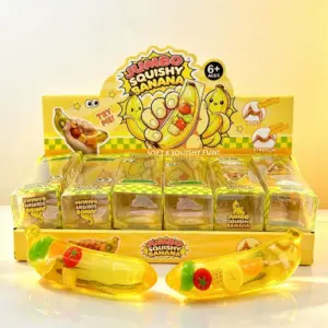 🍓🍊 Fruit Ice Cube Squishy Toy – Translucent Squeeze Fidget Wholesale Product Image