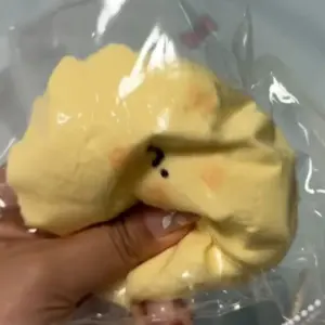 Fluffy textured hamster squishy toy for fidget play