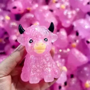 Glitter Malt Candy Cow Squishy Toy – Slow Rising Sensory Stress Relief Toy Product Image