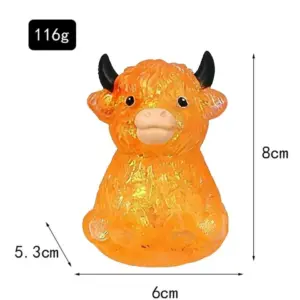 Glitter Malt Candy Cow Squishy Toy – Slow Rising Sensory Stress Relief Toy Product Image