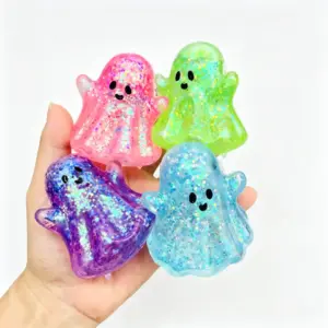Halloween Pumpkin Bat Ghost Squishy Toy – Slow Rising Sensory Stress Relief Toy Product Image