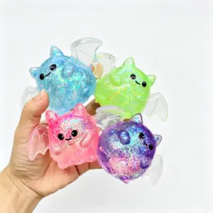 Halloween Pumpkin Bat Ghost Squishy Toy – Slow Rising Sensory Stress Relief Toy Product Image